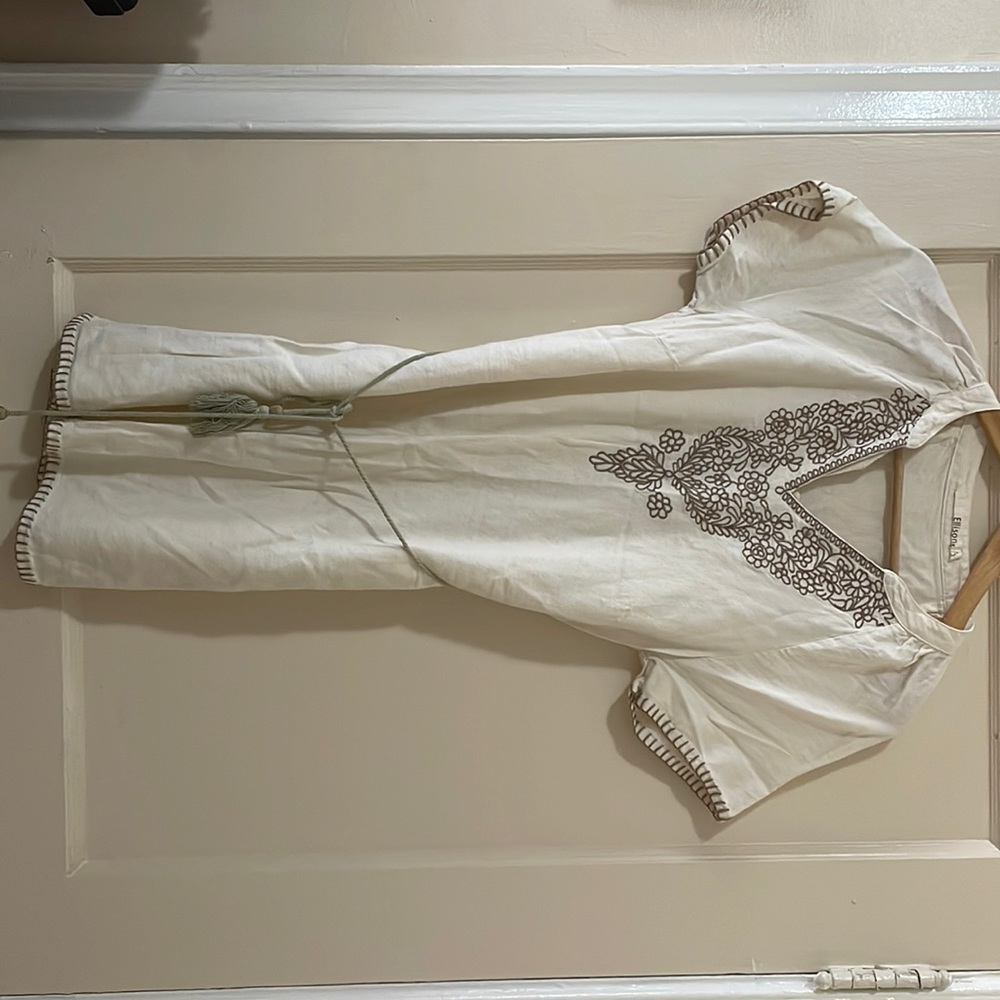 Stitches dress nude